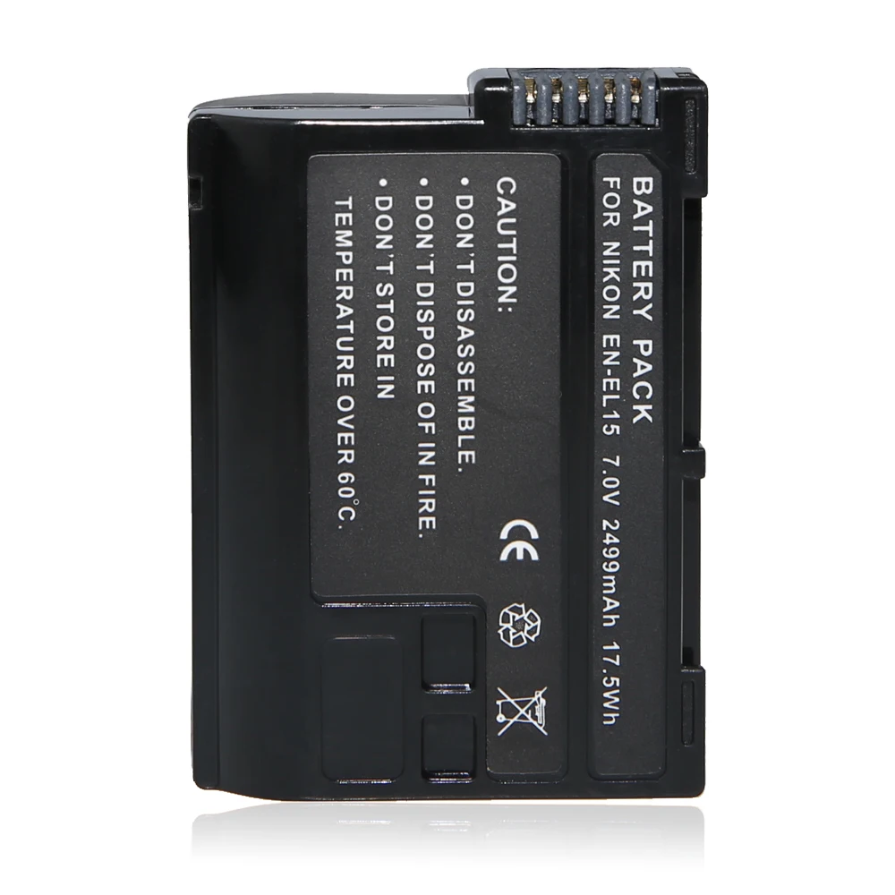 1 pcs 2499mAh EL15 EN-EL15 EL15 Rechargeable Li-ion battery EN EL15 for D7000 1V1 D800 D800E D600, ENEL15 For accessories
1 pcs 2499mAh EL15 EN-EL15 EL15 Rechargeable Li-ion battery EN EL15 for D7000 1V1 D800 D800E D600, ENEL15 For accessories