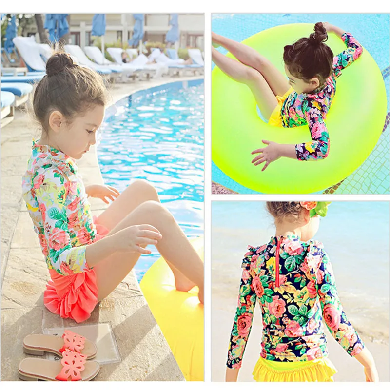 Children long sleeve cute swimsuit Sunscreen bathing suit girl's split long sleeve quick dry girl's swimsuit YZ19037
Children long sleeve cute swimsuit Sunscreen bathing suit girl's split long sleeve quick dry girl's swimsuit YZ19037