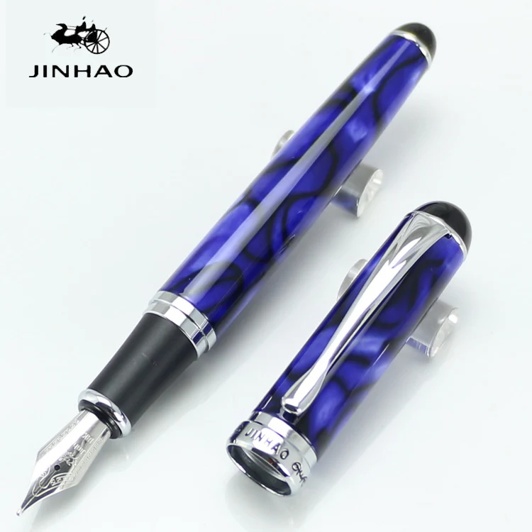 JINHAO 750 голубая 15 цветов фотокрышка качественная перьевая ручка для подписи