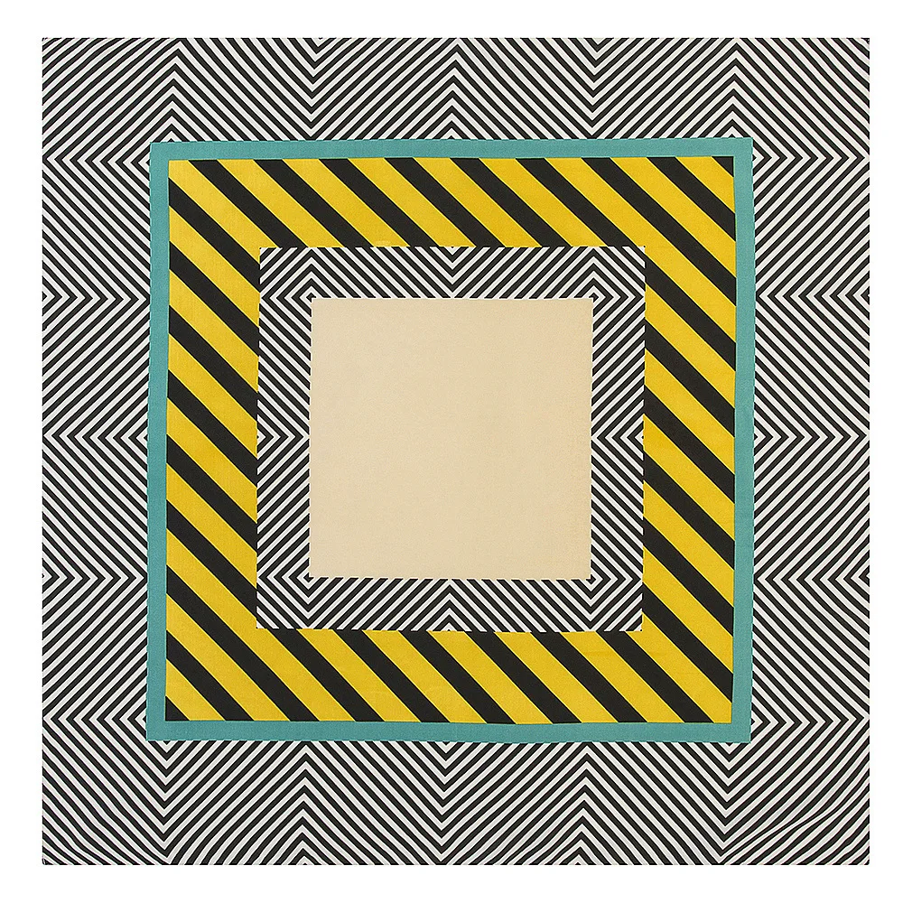 60cm * 60cm new fashion comfortable geometric stripes ladies professional silk scarf small square
60cm * 60cm new fashion comfortable geometric stripes ladies professional silk scarf small square