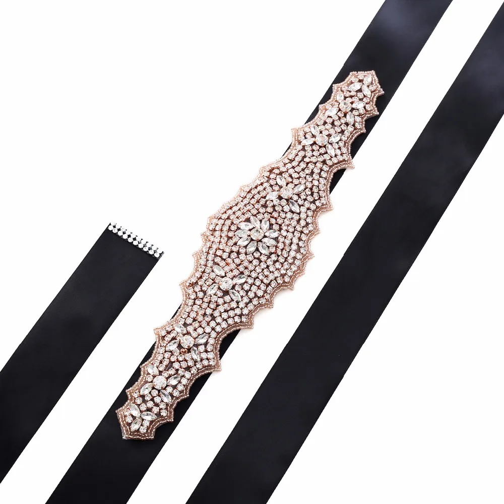 Rhinestones Wedding Belt Hand Rose Gold Beaded Bridal Belt Crystal Bridal Sash For Wedding Evening Dress J124RG
Rhinestones Wedding Belt Hand Rose Gold Beaded Bridal Belt Crystal Bridal Sash For Wedding Evening Dress J124RG