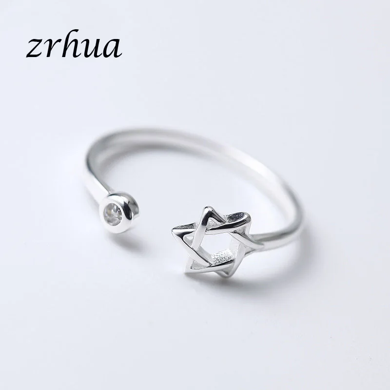 ZRHUA Hot Sale 925 Sterling Silver Star Stackable Party Finger Ring For Women Original Fine Jewelry Gift Shiny Cubic Zircon Anel
ZRHUA Hot Sale 925 Sterling Silver Star Stackable Party Finger Ring For Women Original Fine Jewelry Gift Shiny Cubic Zircon Anel