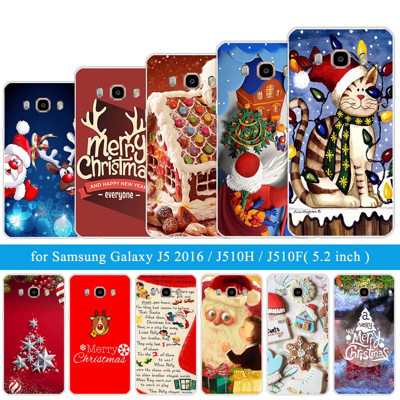Для Samsung Galaxy J5 2016 j510 Прозрачный Силиконовый ТПУ чехол для телефона черный матовый