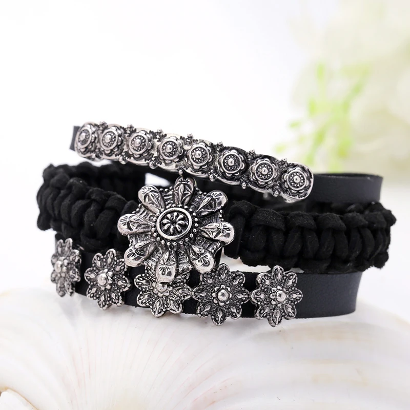 Hot fashion 3 pcs sets bracelets designed Bohemian bracelet black brwon leather cord bracelet Jewelry high quality woman jewely
Hot fashion 3 pcs sets bracelets designed Bohemian bracelet black brwon leather cord bracelet Jewelry high quality woman jewely