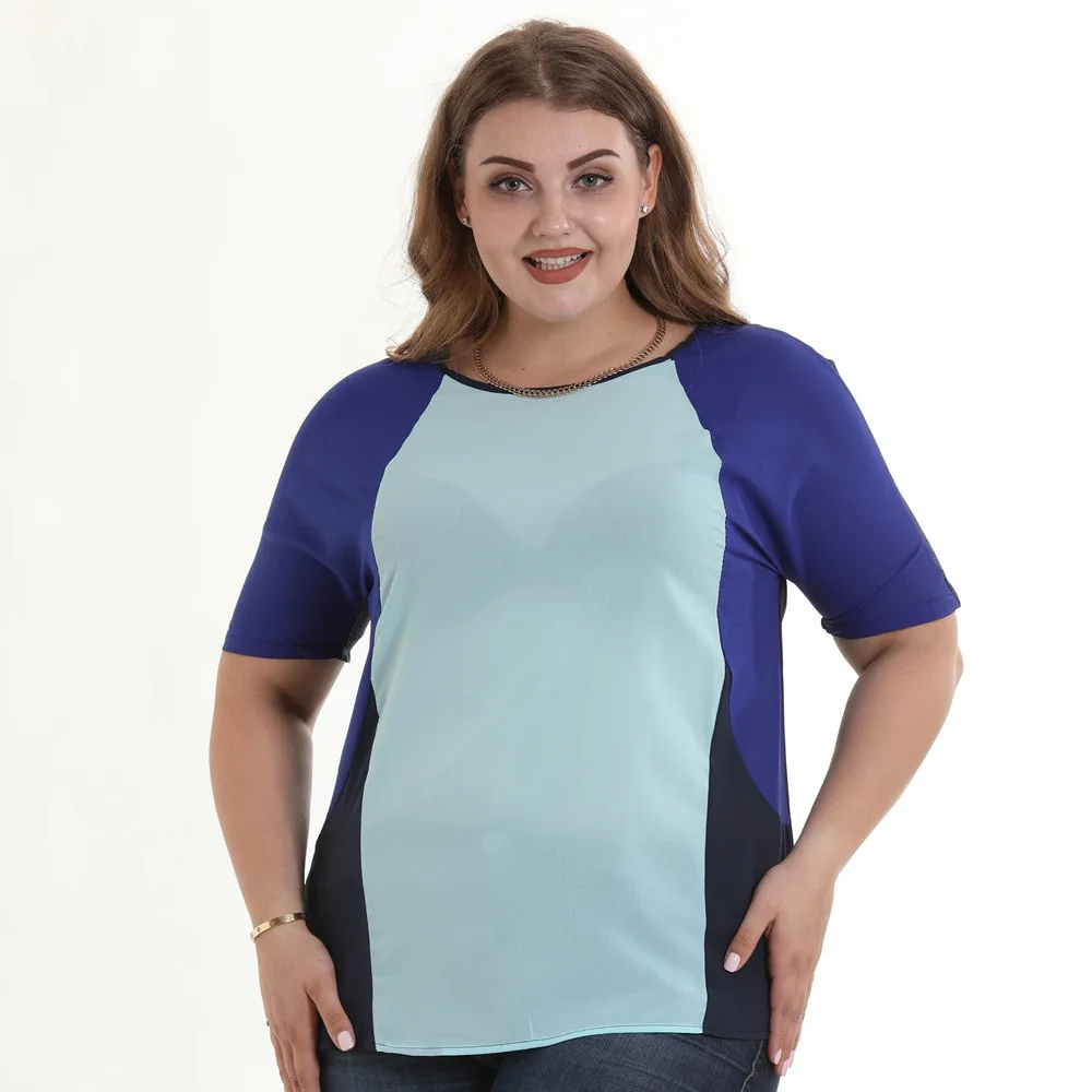 Plus size L-5XL chiffon T shirts o-neck chiffon tees summer women T shirts european T shirts short sleeve women tops 5312
Plus size L-5XL chiffon T shirts o-neck chiffon tees summer women T shirts european T shirts short sleeve women tops 5312
