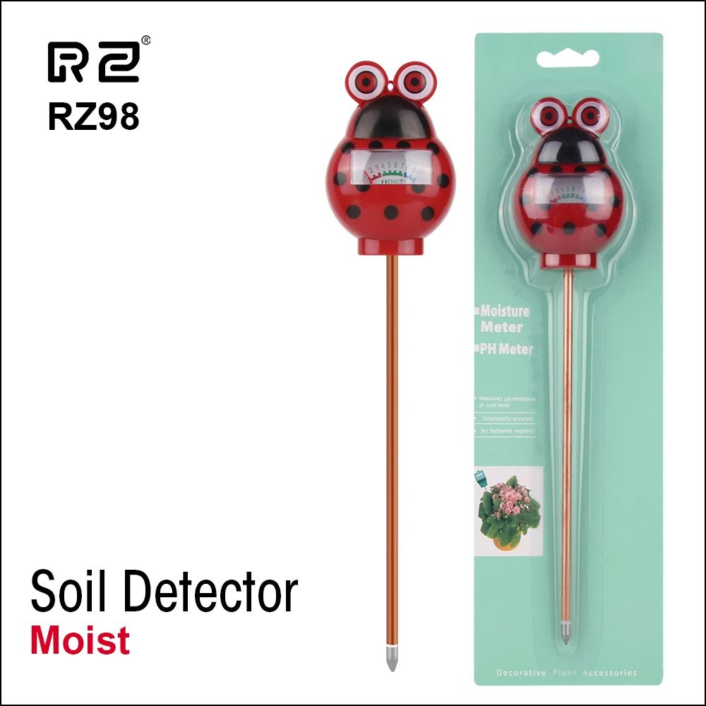 

RZ Soil Moisture PH Meter Humidity Detector Digital PH Meter Soil Monitor Hygrometer Gardening Plant Lignt Sunlight Tester