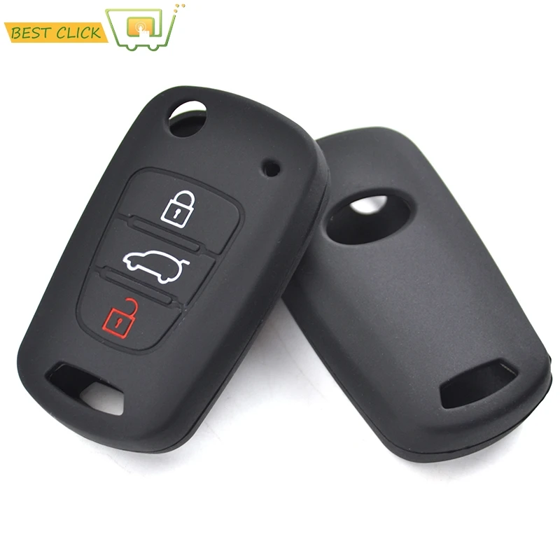 Силиконовый чехол для ключей Kia Soul Venga Picanto Rio Sorento Ceed Sportage Hyundai i20 i30 Veloster ix20 Чехол
