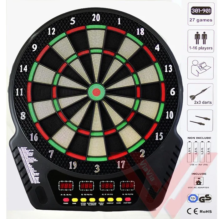 18 дюймовый профессиональный электронный набор дротиков Dartboard с автоматическим наконечником и дисплеем
18 дюймовый профессиональный электронный набор дротиков Dartboard с автоматическим наконечником и дисплеем