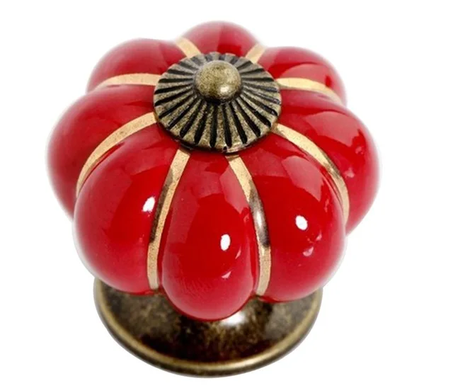 Colorful Pumpkin Cabinet Knobs Ceramic Kichen Drawer Pulls Furniture Handle (D:40mm,Red)
Colorful Pumpkin Cabinet Knobs Ceramic Kichen Drawer Pulls Furniture Handle (D:40mm,Red)