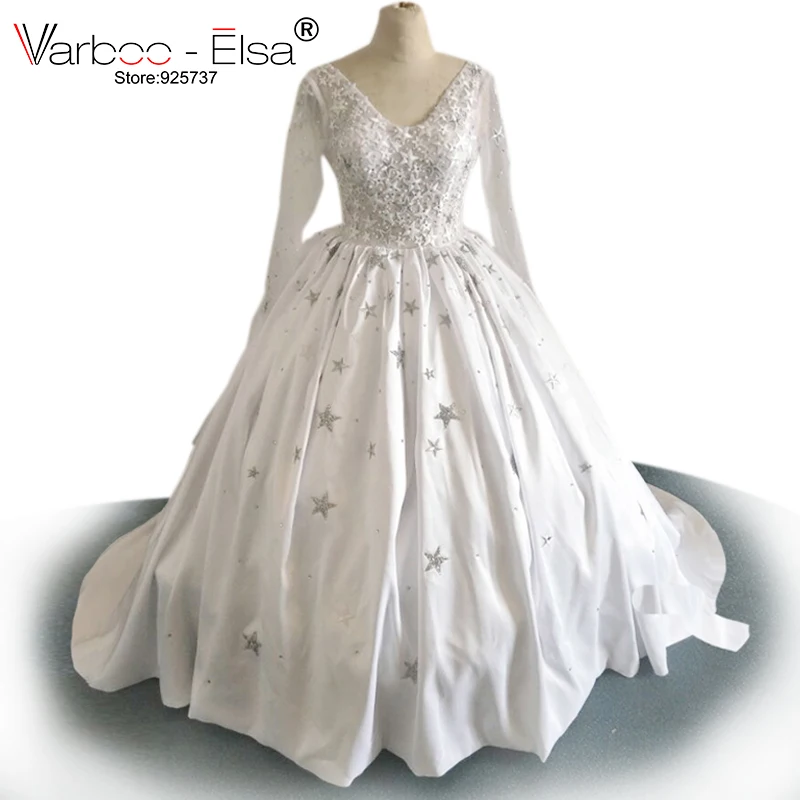 Gorgeous Sheer Ball Gown Wedding Dresses 2021 Puffy 5 Stars Crystal Shiny White Long Sleeve Arab Wedding Gowns Robe De Mariage
Gorgeous Sheer Ball Gown Wedding Dresses 2021 Puffy 5 Stars Crystal Shiny White Long Sleeve Arab Wedding Gowns Robe De Mariage
