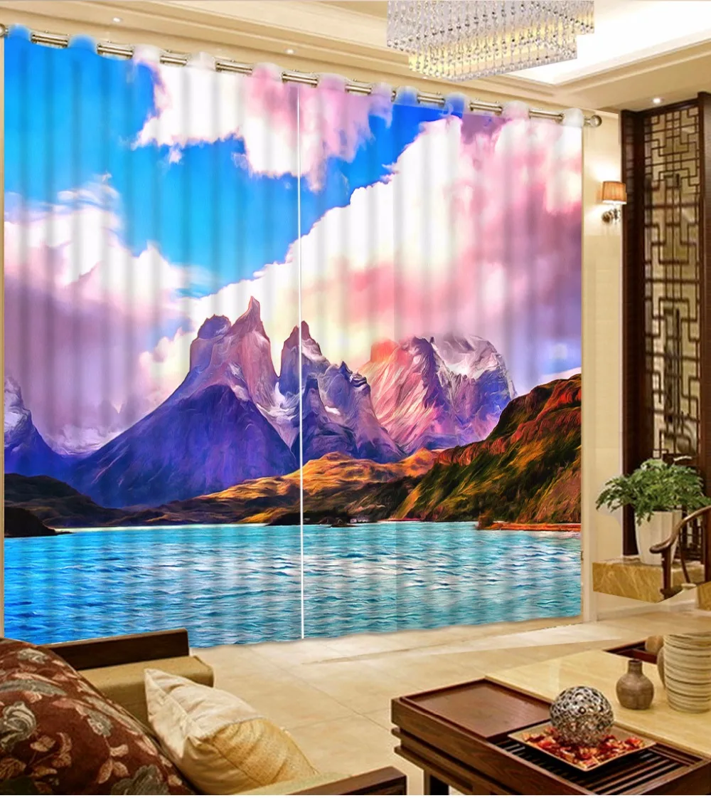 High Quality Blackout Polyester/Cotton 3D Sheer Curtains Photo Curtains For Living Room Colorful Kitchen Room Curtains
High Quality Blackout Polyester/Cotton 3D Sheer Curtains Photo Curtains For Living Room Colorful Kitchen Room Curtains