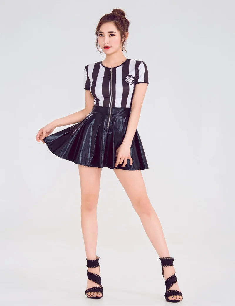 MOONIGHT Sexy Cheerleader Costume Stage Costume for Singers Uniform Party Outfit Women Fancy Cosplay Halloween Dance Costume
MOONIGHT Sexy Cheerleader Costume Stage Costume for Singers Uniform Party Outfit Women Fancy Cosplay Halloween Dance Costume