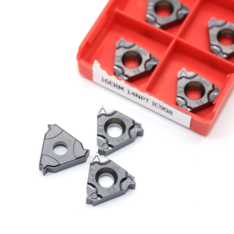 16ERM 27NPT 18NPT 14NPT 11.5NPT 8NPT IC908 60 angle Thread turning tools Tungsten Carbide Insert Threading Lathe Cutter Tool
16ERM 27NPT 18NPT 14NPT 11.5NPT 8NPT IC908 60 angle Thread turning tools Tungsten Carbide Insert Threading Lathe Cutter Tool