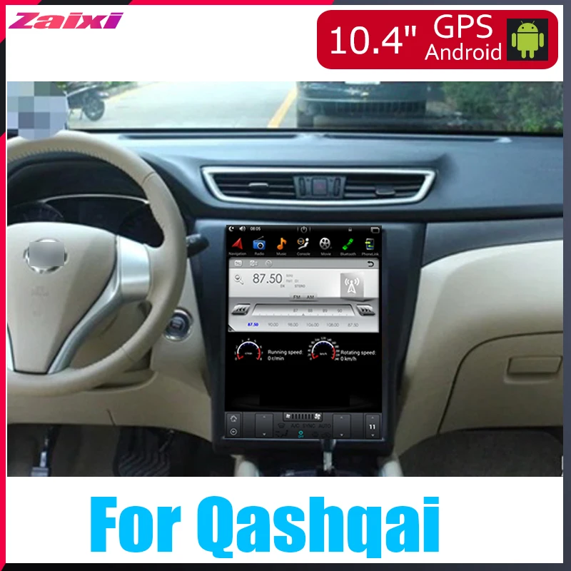ZaiXi 10 4 дюйма большой экран Tesla вертикальный Android автомобильный ПК GPS навигация