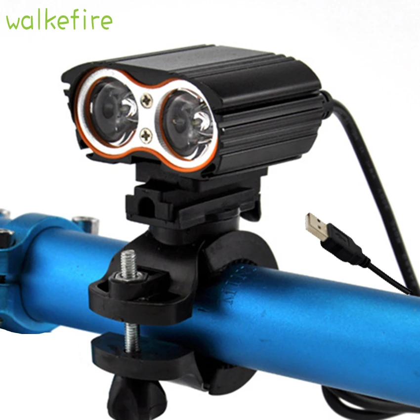 Walkfire 360 Degree Bicycle USB Light T6 X2 LED Cycling Waterproof Bike Headlight Outdoor Riding Front Lamp Bicycle Accessories
Walkfire 360 Degree Bicycle USB Light T6 X2 LED Cycling Waterproof Bike Headlight Outdoor Riding Front Lamp Bicycle Accessories