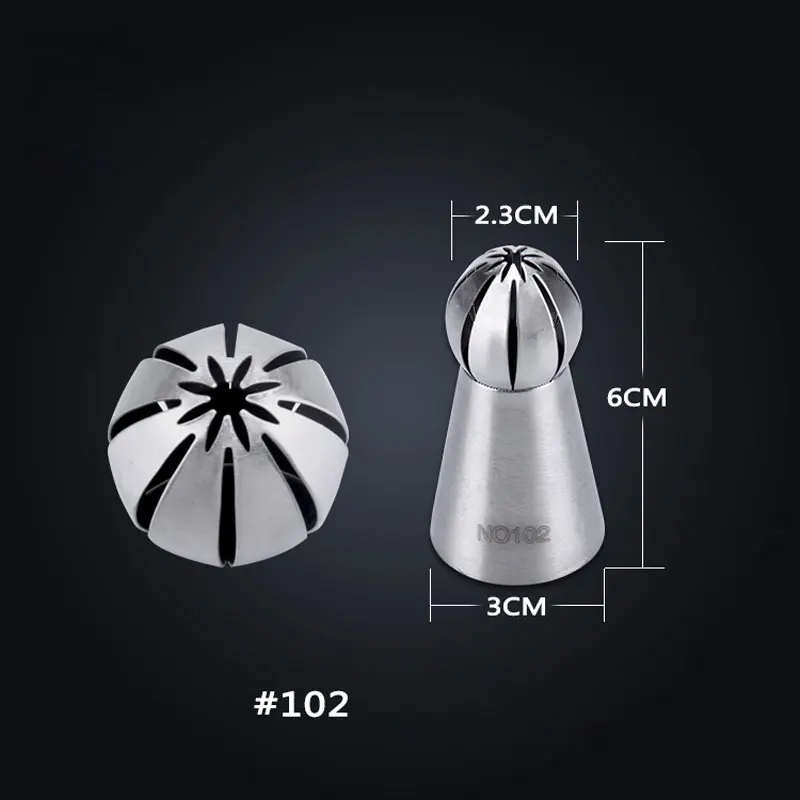 14pcs Russia Torch Shaped Stainless Steel Pastry Tips Spherical Cake Decorating Icing Piping Nozzles Baking Tools
14pcs Russia Torch Shaped Stainless Steel Pastry Tips Spherical Cake Decorating Icing Piping Nozzles Baking Tools
