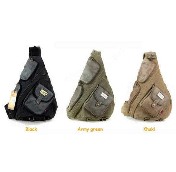Outdoor Vintage Retro canvas PU leather single strap chest backpack male travel sling men go-bag Tactical Triangle bags
Outdoor Vintage Retro canvas PU leather single strap chest backpack male travel sling men go-bag Tactical Triangle bags