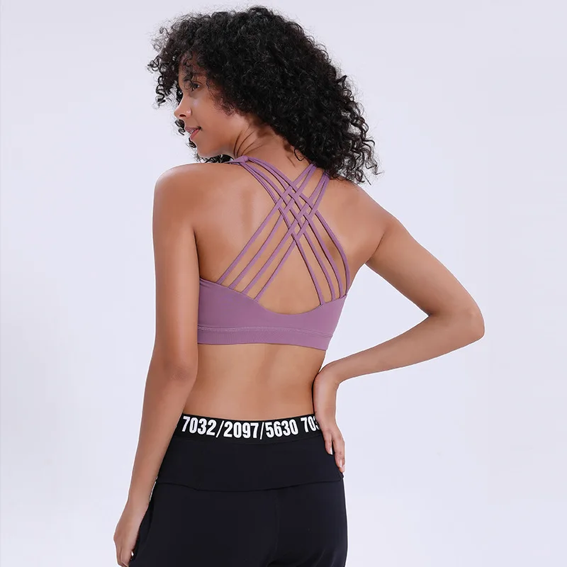 Women's Running Bra Tops Cross Strappy Back Sports Bra Seamless Sexy Sports Bra Back Push Up Padded Workout Top Bra
Women's Running Bra Tops Cross Strappy Back Sports Bra Seamless Sexy Sports Bra Back Push Up Padded Workout Top Bra