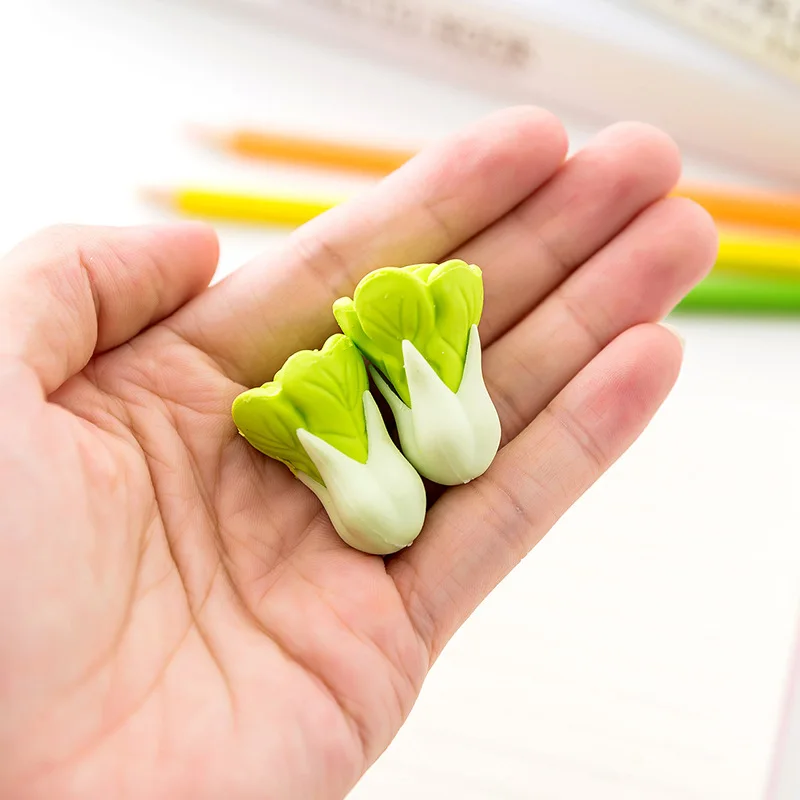 2pcs Novelty Kawaii Cute Green Cabbage Eraser Pencil Rubber Erasers Office School Supplies Student Stationery Kids Creative Gift
2pcs Novelty Kawaii Cute Green Cabbage Eraser Pencil Rubber Erasers Office School Supplies Student Stationery Kids Creative Gift