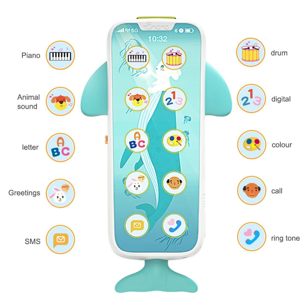 Kids Baby Mobile Phone Toys Baby Music Phone Toys Kids Multi-function Music Early Educational Learning Telephone Phone Toy
Kids Baby Mobile Phone Toys Baby Music Phone Toys Kids Multi-function Music Early Educational Learning Telephone Phone Toy