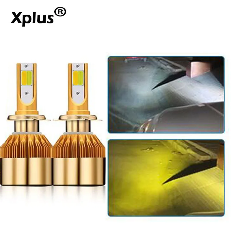 Xplus C6 Yellow 2pcs*36W COB LED Lamp 12V H1 H3 H4 H7 H8 H9 H10 H11 9 HB3 HB4 Car Headlight Kit Front Light Bulb Fog Bulb
Xplus C6 Yellow 2pcs*36W COB LED Lamp 12V H1 H3 H4 H7 H8 H9 H10 H11 9 HB3 HB4 Car Headlight Kit Front Light Bulb Fog Bulb