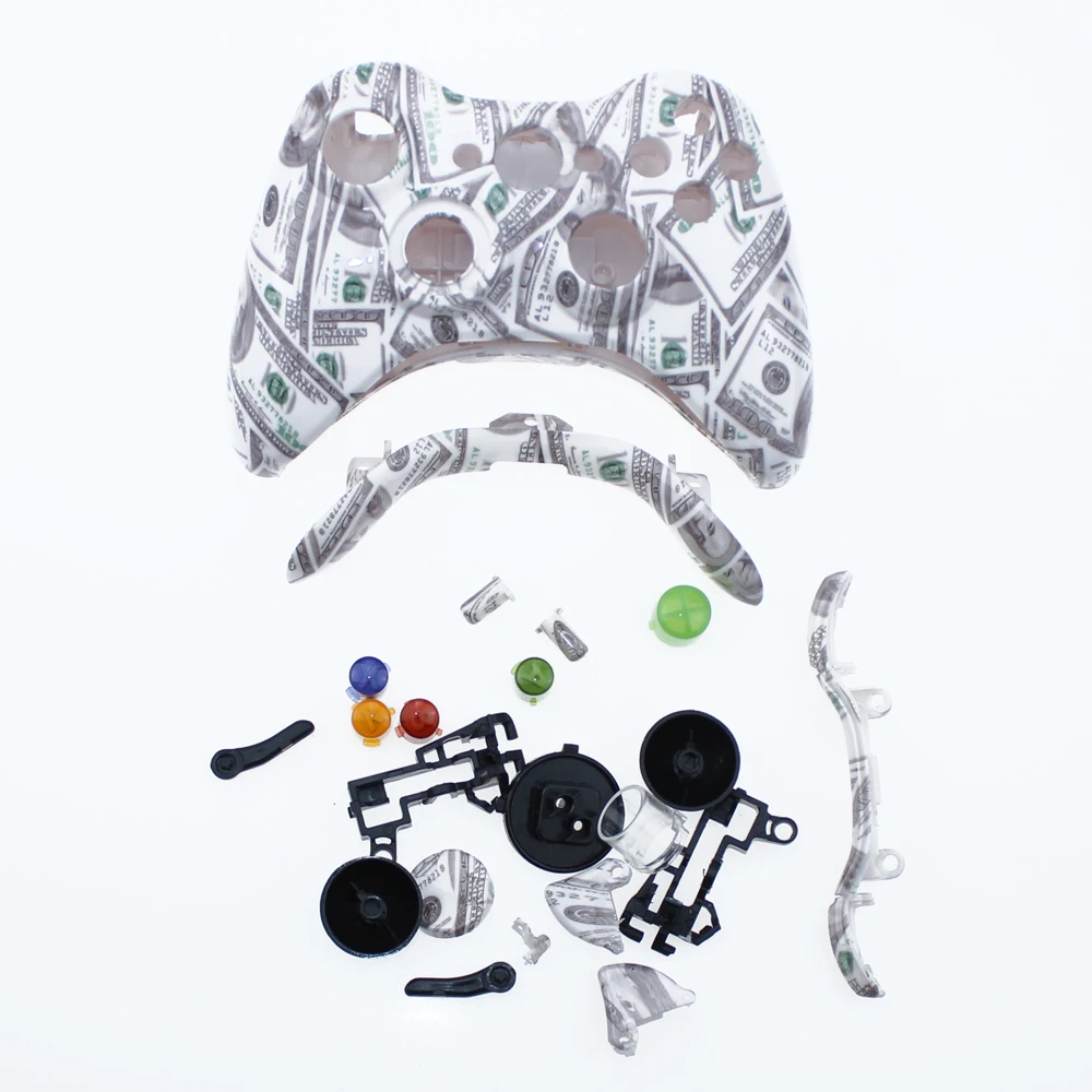 Камуфляжный красный белый запасной корпус для геймпада XBOX 360 | Электроника