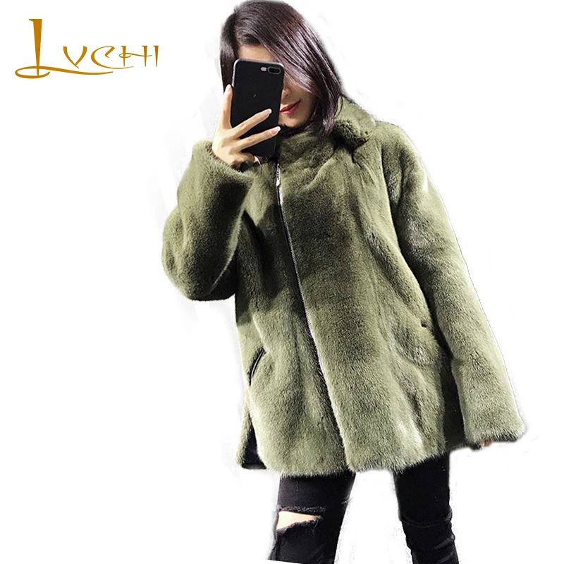 LVCHI Winter2017 Full Pelt Mink Fur Coat Women's Full Sleeve Fur Coat Loss Turn-Down Collar Slim Pocket Medium Mink Fur Coats
LVCHI Winter2017 Full Pelt Mink Fur Coat Women's Full Sleeve Fur Coat Loss Turn-Down Collar Slim Pocket Medium Mink Fur Coats