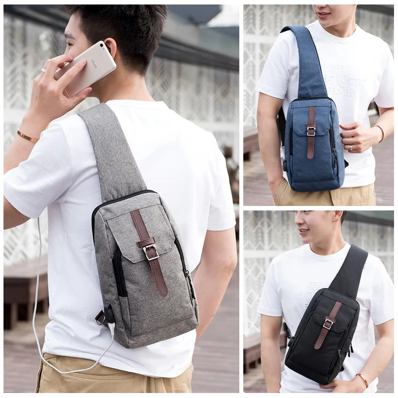 Men's Messenger Bags USB Charging Crossbody Bag for Male Casual Multifunctional Men Business Chest Bags
Men's Messenger Bags USB Charging Crossbody Bag for Male Casual Multifunctional Men Business Chest Bags