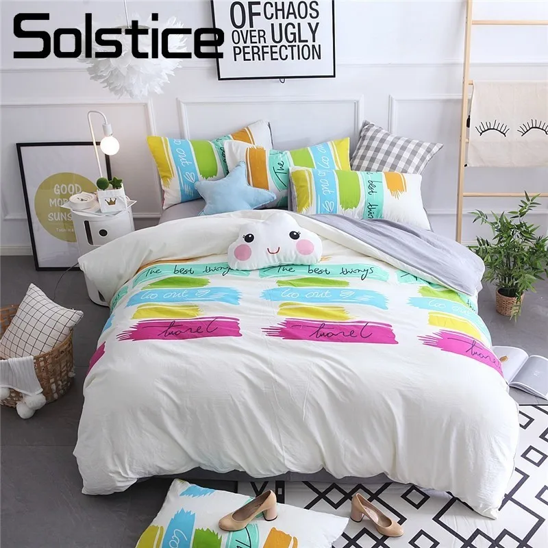 Solstice Home Textiles Fashion Cartoon Pattern Beautiful Print Bedding Sets Pillowcase Bed Sheets Bedclothes 4pcs King Twin Size
Solstice Home Textiles Fashion Cartoon Pattern Beautiful Print Bedding Sets Pillowcase Bed Sheets Bedclothes 4pcs King Twin Size