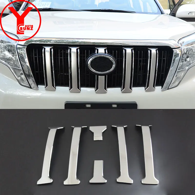 chrome grille cover For Toyota Land cruiser Prado 150 2014 2015 2016 2017 accessories car part for toyota PRADO 150 2015 YCSUNZ
chrome grille cover For Toyota Land cruiser Prado 150 2014 2015 2016 2017 accessories car part for toyota PRADO 150 2015 YCSUNZ