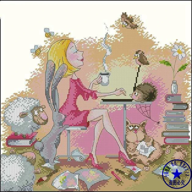 Needlework,DIY Cross Stitch,Sets For Embroidery kits,11CT&14CT,Beauty and animals
Needlework,DIY Cross Stitch,Sets For Embroidery kits,11CT&14CT,Beauty and animals