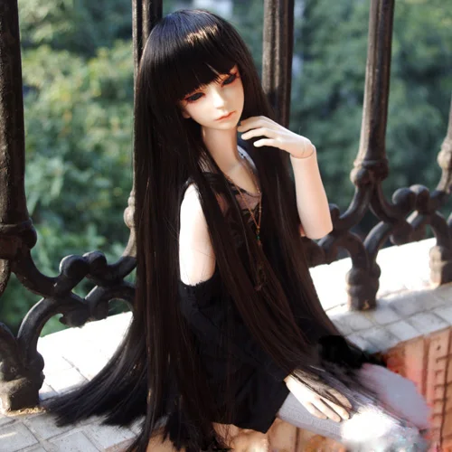 BJD doll wigs black straight bang long straight hair wigs for 1/3 1/4 1/6 BJD DD SD MSD YOSD doll High-temperature wire wigs
BJD doll wigs black straight bang long straight hair wigs for 1/3 1/4 1/6 BJD DD SD MSD YOSD doll High-temperature wire wigs