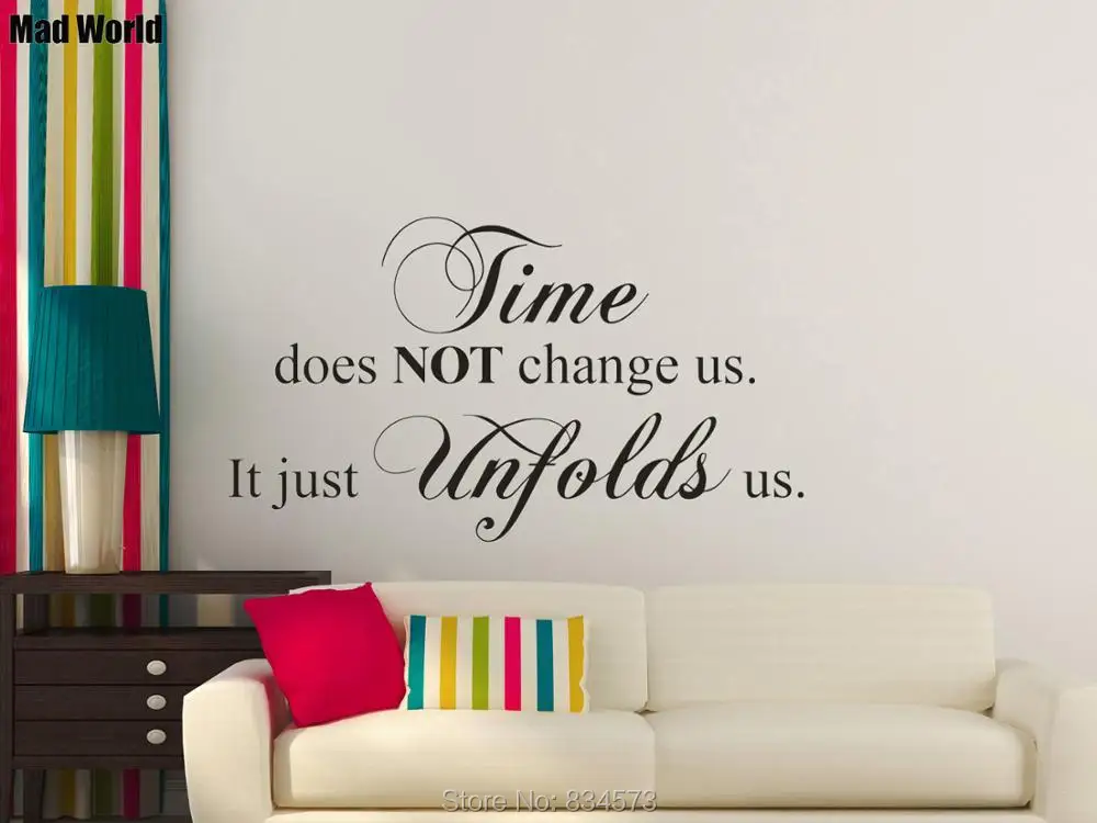 Time Does Not Change Us Just Unfolds Inspirational Family Wall Art Stickers Wall Decals Decoration Removable Decor Wall Stickers
Time Does Not Change Us Just Unfolds Inspirational Family Wall Art Stickers Wall Decals Decoration Removable Decor Wall Stickers