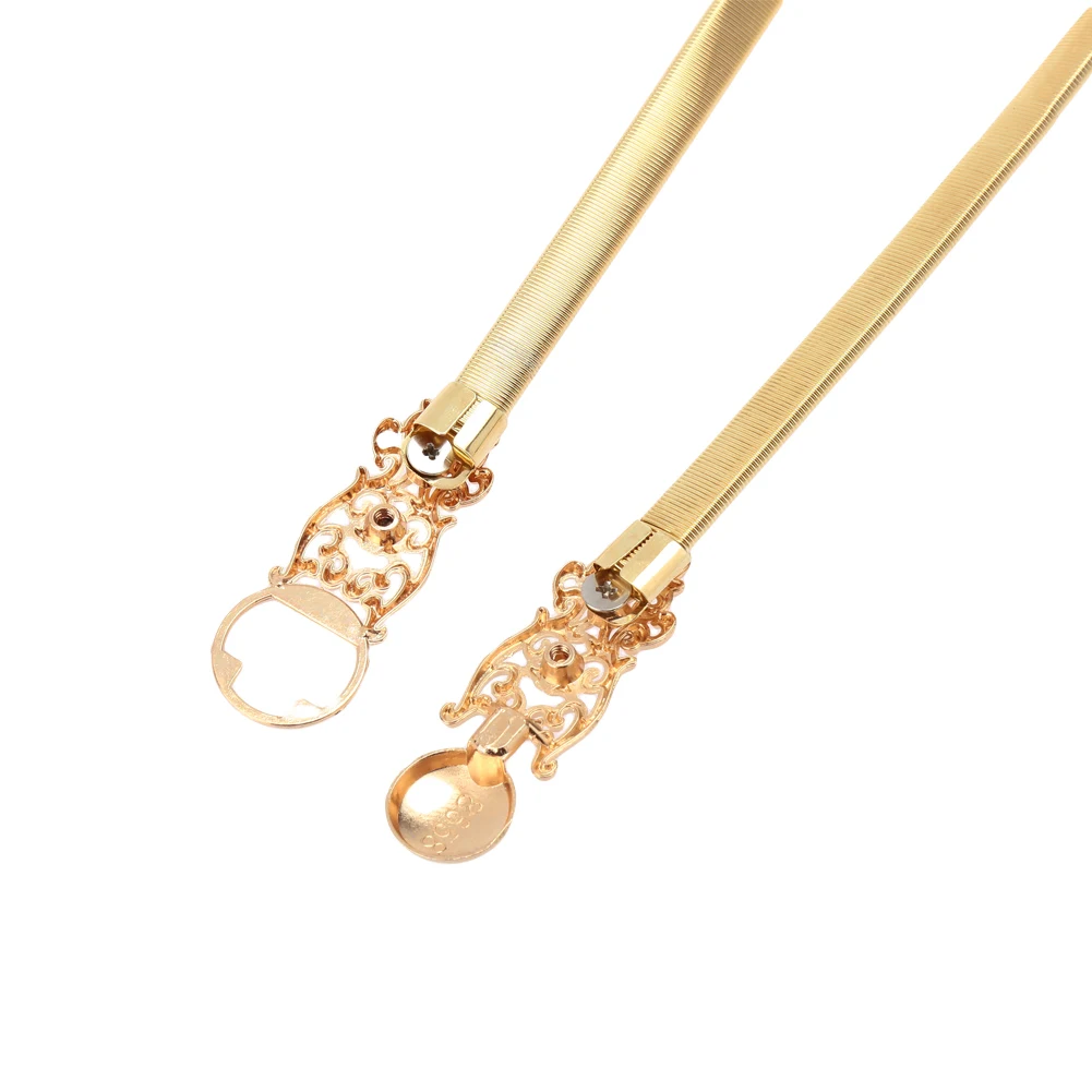 Anself Women Waist Belt Gold Tone Hollow Out Stretchy Chain Metal Belt For Dress Slim Elegant Belt Band Golden
Anself Women Waist Belt Gold Tone Hollow Out Stretchy Chain Metal Belt For Dress Slim Elegant Belt Band Golden