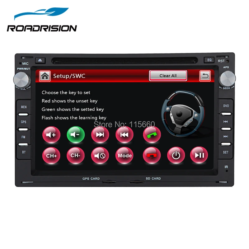 Автомагнитола RoadRision 2din 7 дюймов стерео DVD GPS навигация для Volkswagen VW Passat/JETTA/Bora/Polo/GOLF