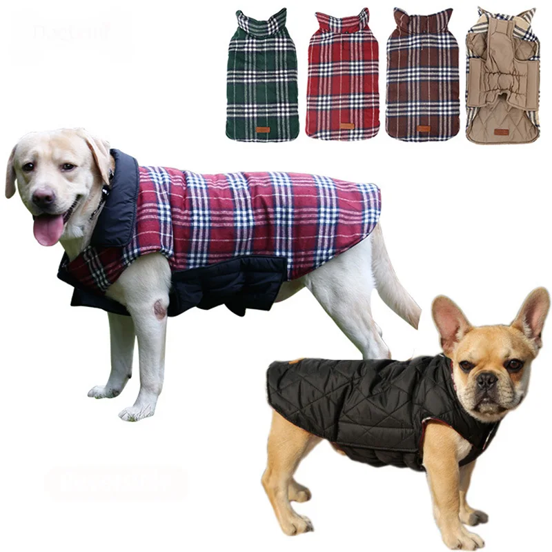 Winter Pet Clothes Two Sided Tartan Dog Jacket Pet Coat Winter Clothes Puppy Clothing For Small Medium Large Dogs 7 Size
Winter Pet Clothes Two Sided Tartan Dog Jacket Pet Coat Winter Clothes Puppy Clothing For Small Medium Large Dogs 7 Size