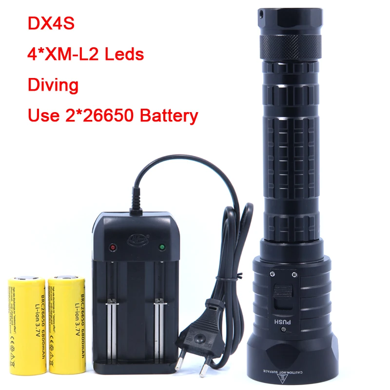 Светодиодный фонарик для дайвинга DX4S, подводсветильник фонарь 4x L2 4L2 18650 26650, яркий водонепроницаемый светодиодный фонарь 100 м
Светодиодный фонарик для дайвинга DX4S, подводсветильник фонарь 4x L2 4L2 18650 26650, яркий водонепроницаемый светодиодный фонарь 100 м