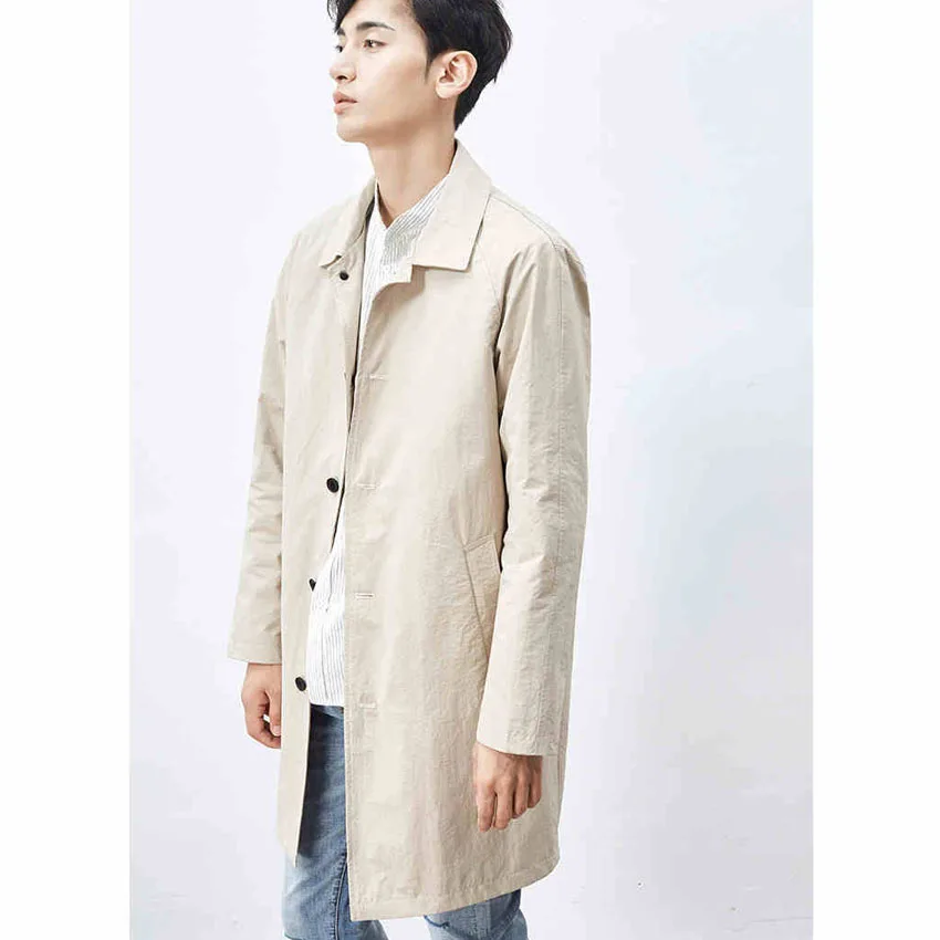 Fashion turn down collar cotton trench coat men single breasted comfortable casual outerwear 2019 new spring autumn
Fashion turn down collar cotton trench coat men single breasted comfortable casual outerwear 2019 new spring autumn