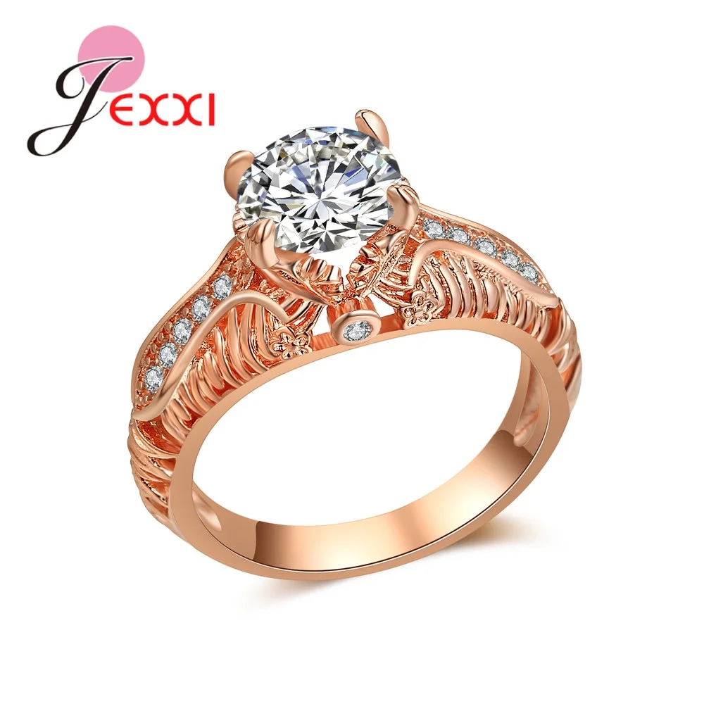 New AAA Zircon Engagement Rings for women Rose gold color Wedding rings female anel Austrian Crystals Jewelry top quality
New AAA Zircon Engagement Rings for women Rose gold color Wedding rings female anel Austrian Crystals Jewelry top quality