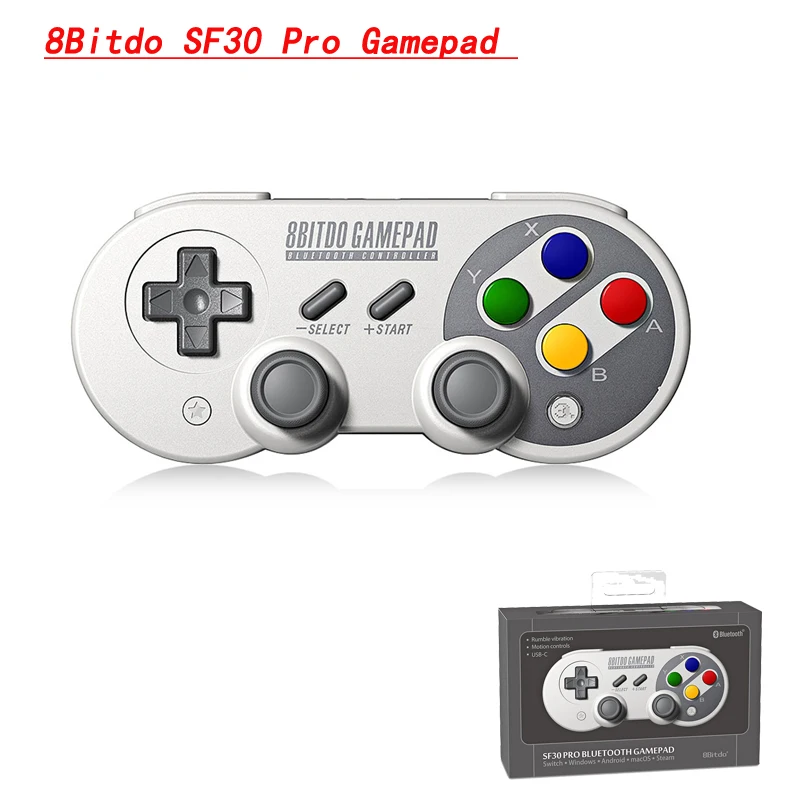 8bitdo SF30 Pro геймпад контроллер джойстик для Nintendo Switch Windows Mac OS Android Вибрационный