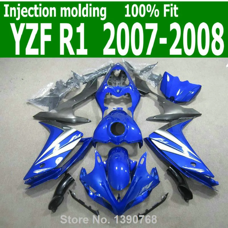 Крутые Обтекатели для YAMAHA YZF R1 07 / 08 (синий белый), Бесплатный комплект обтекателей под заказ CQ53
Крутые Обтекатели для YAMAHA YZF R1 07 / 08 (синий белый), Бесплатный комплект обтекателей под заказ CQ53