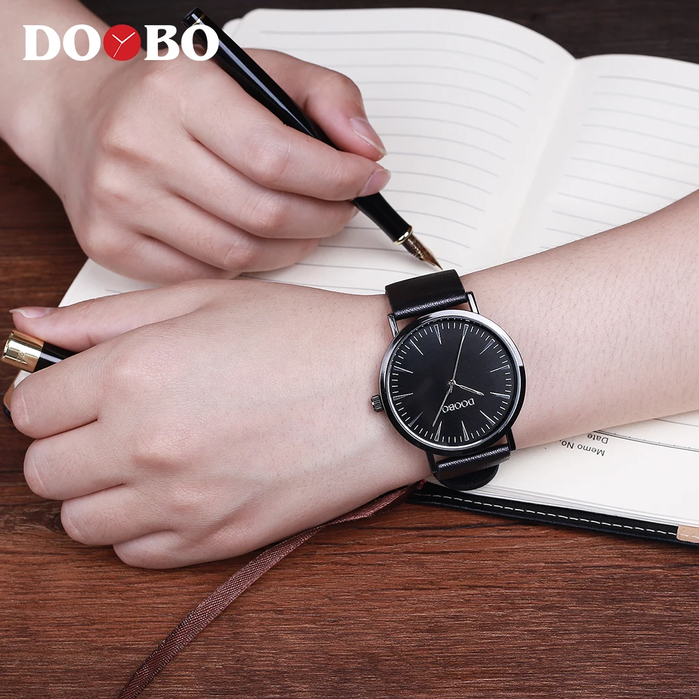 Top Brand Luxury Quartz Watch Casual men Black quartz-watch leather strap ultra thin clock male New saat relogio feminino DOOBO
Top Brand Luxury Quartz Watch Casual men Black quartz-watch leather strap ultra thin clock male New saat relogio feminino DOOBO
