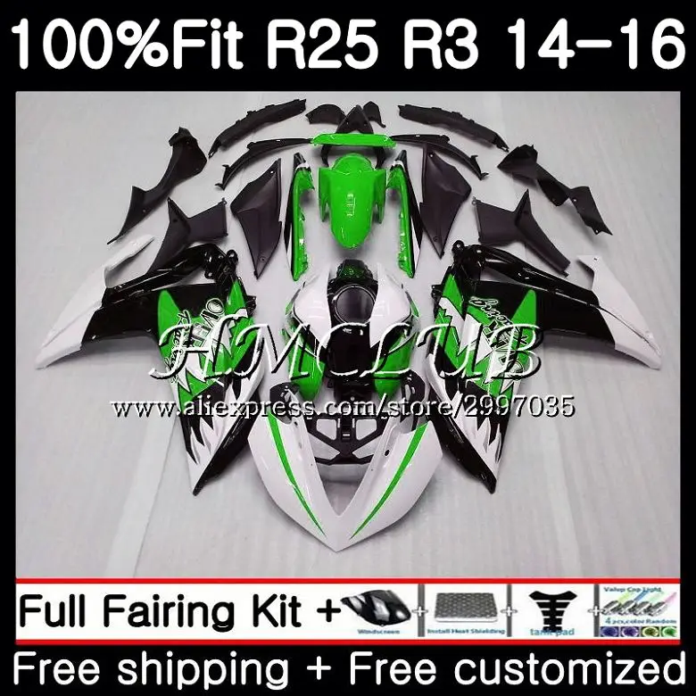 Injection For YAMAHA YZF-R3 YZFR25 2014 2015 2016 2017 10HC.8 YZF-R25 YZF R3 R25 R 25 YZFR3 14 15 16 17 Fairing kit Shark fish
Injection For YAMAHA YZF-R3 YZFR25 2014 2015 2016 2017 10HC.8 YZF-R25 YZF R3 R25 R 25 YZFR3 14 15 16 17 Fairing kit Shark fish