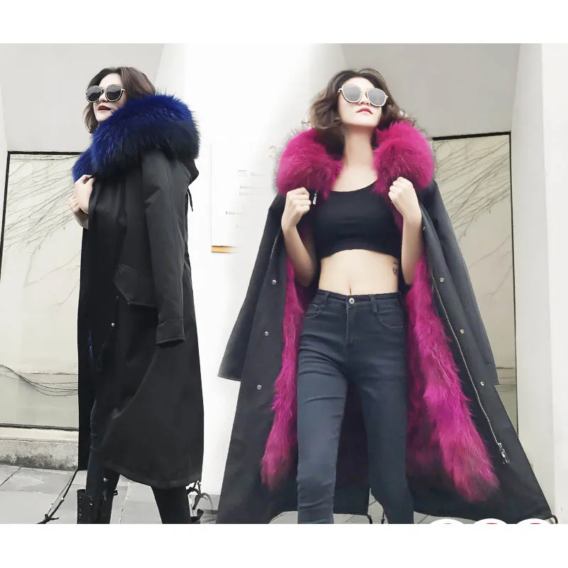 Real fox fur liner parkas women's rainbow raccoon fur collar hooded fur coats outerwear 2019 autumn winter
Real fox fur liner parkas women's rainbow raccoon fur collar hooded fur coats outerwear 2019 autumn winter