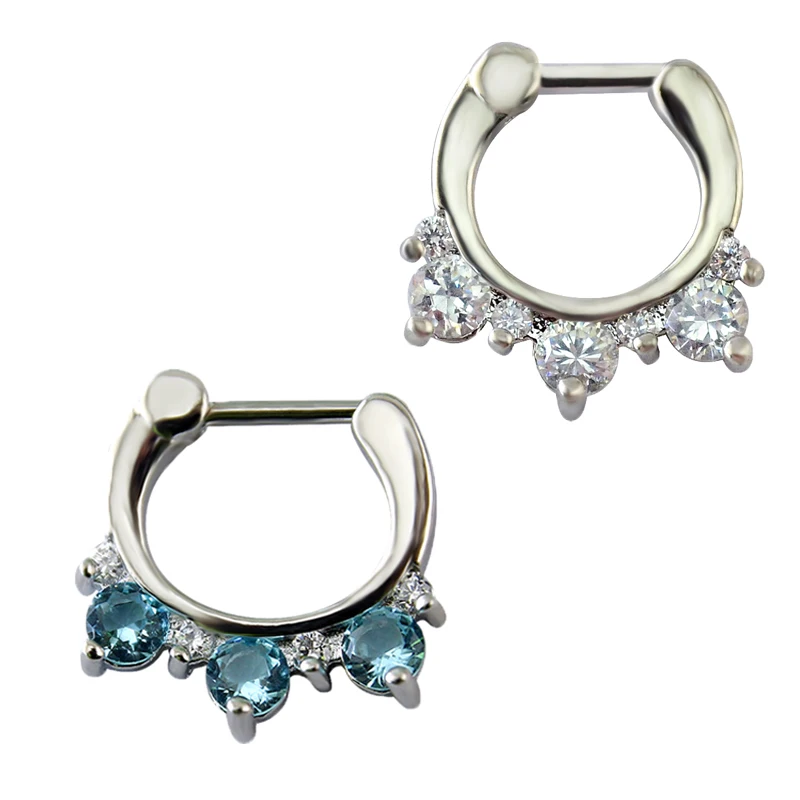 Punk Fashion Indian Septum Jewelry Stainless Steel Septum Piercing Ring 7 Shining Zirconia Hoop Nose Rings For Women Accessories
Punk Fashion Indian Septum Jewelry Stainless Steel Septum Piercing Ring 7 Shining Zirconia Hoop Nose Rings For Women Accessories