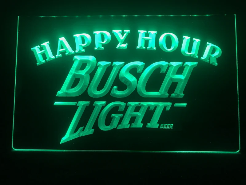 620 Busch Light Beer Happy Hour Bar Led Neon Sign | Дом и сад