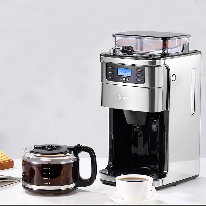 Household Coffee Machine Full-automatic American Coffee Maker Coffee Grinder Freshly Brewed Coffee Grinding Machine DL-KF4266
Household Coffee Machine Full-automatic American Coffee Maker Coffee Grinder Freshly Brewed Coffee Grinding Machine DL-KF4266