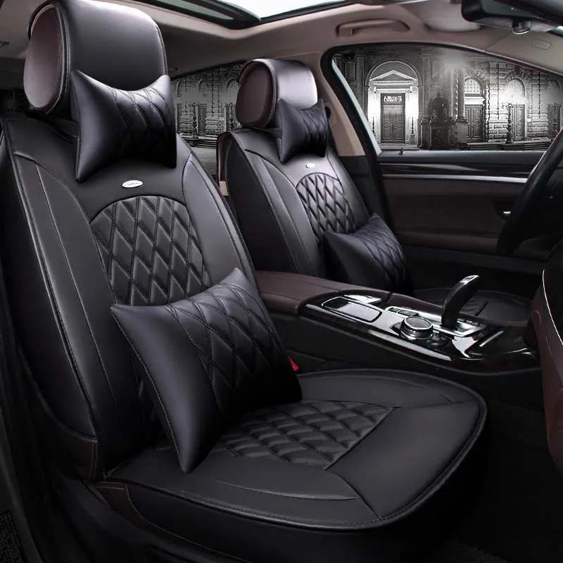 Высококачественные Универсальные кожаные чехлы для сидений автомобиля Jaguar все