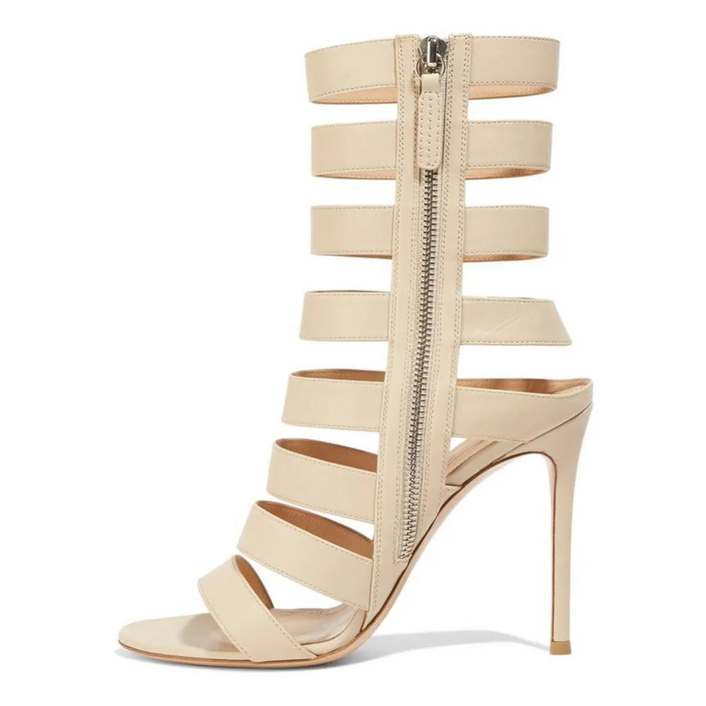 beige sexy rome sandals summer women plus size 45 shoes zipper gladiator cut-out ankle boots narrow band Hollow Sandals
beige sexy rome sandals summer women plus size 45 shoes zipper gladiator cut-out ankle boots narrow band Hollow Sandals