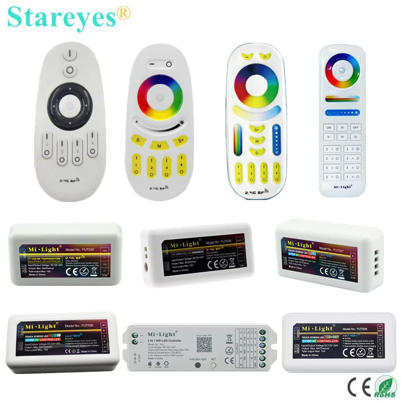 Mi светильник RF 2 4 г светодиодный полосы пульта дистанционного управления диммер